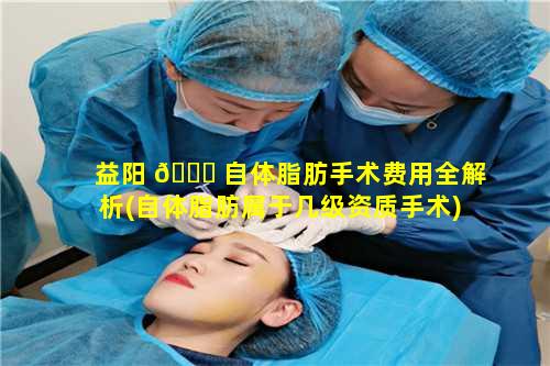 益阳 🐋 自体脂肪手术费用全解析(自体脂肪属于几级资质手术)